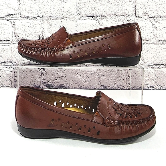 PIERRE DUMAS - Loafer, brown, size 7 - Picture 1 of 9
